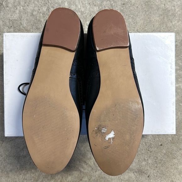 Steve Madden Black Wingtip Oxford “Trouser” Shoes Size 6.5 PreOwned - Picture 6 of 7